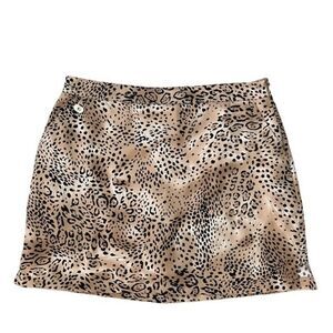 Allyson AW Whitmore Golf Skort Leopard Print Athletic Skort Sz 14